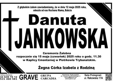 Danuta Jankowska</br> <span>15 maj 2025