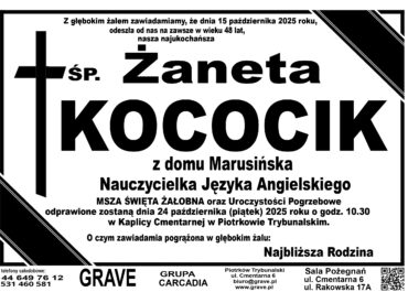 ŚP. Żaneta Kococik </br> <span>24 październik 2025r.