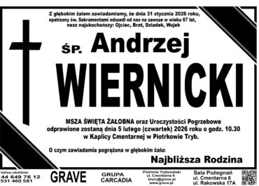 Ś.P. Andrzej Wiernicki<br> <span>5 luty 2026 r.