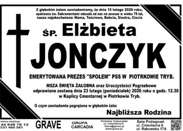 Ś.P. Elżbieta Jonczyk<br> <span>23 luty 2026 r.