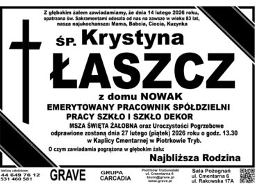 Ś.P. Krystyna Łaszcz<br> <span>27 luty 2026 r.