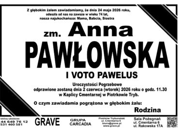 zm. Anna Pawłowska<br> <span>2 czerwca 2026 r.