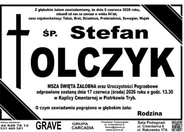 Śp. Stefan Olczyk<br> <span>17 czerwca 2026 r.