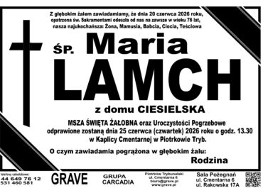 Śp. Maria Lamch<br> <span>25 czerwca 2026 r.
