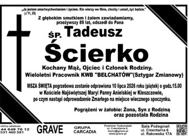 Śp. Tadeusz Ścierko<br> <span>10 lipiec 2026r.