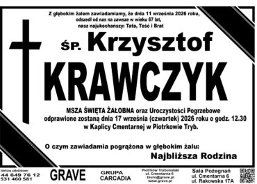 Śp. Krzysztof Krawczyk<br> <span 17 wrzesień 2026r.
